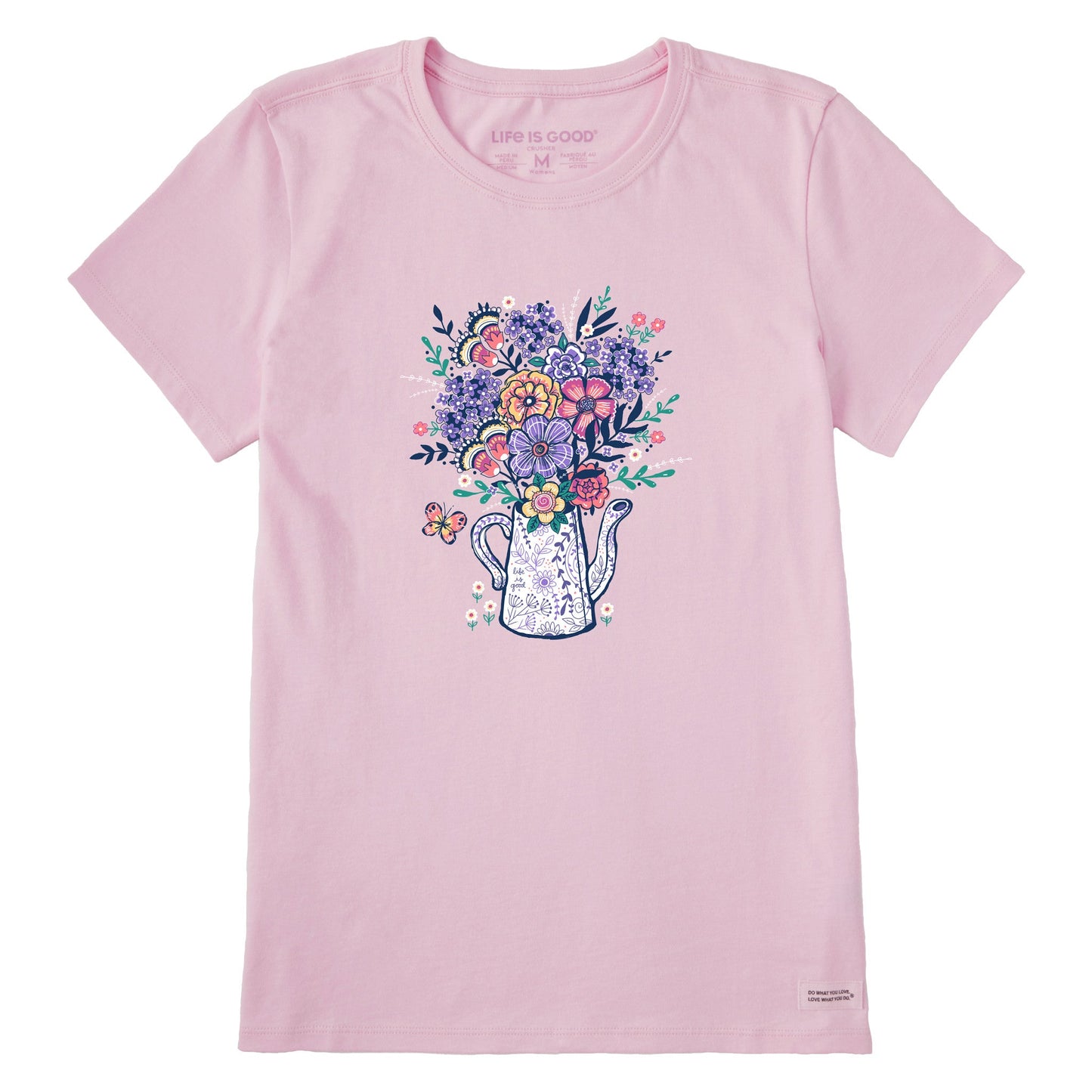 Women's Potted Flowers Short Sleeve Tee