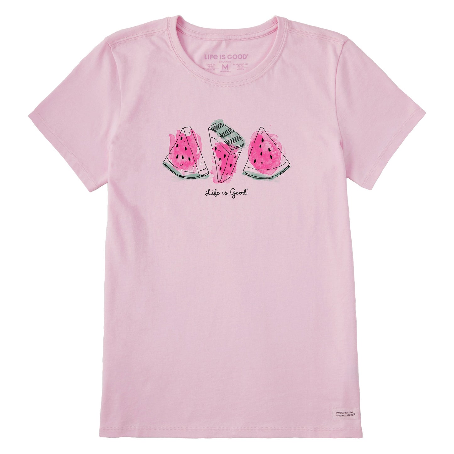 Women's Watermelon Slices Doodle Short Sleeve Tee