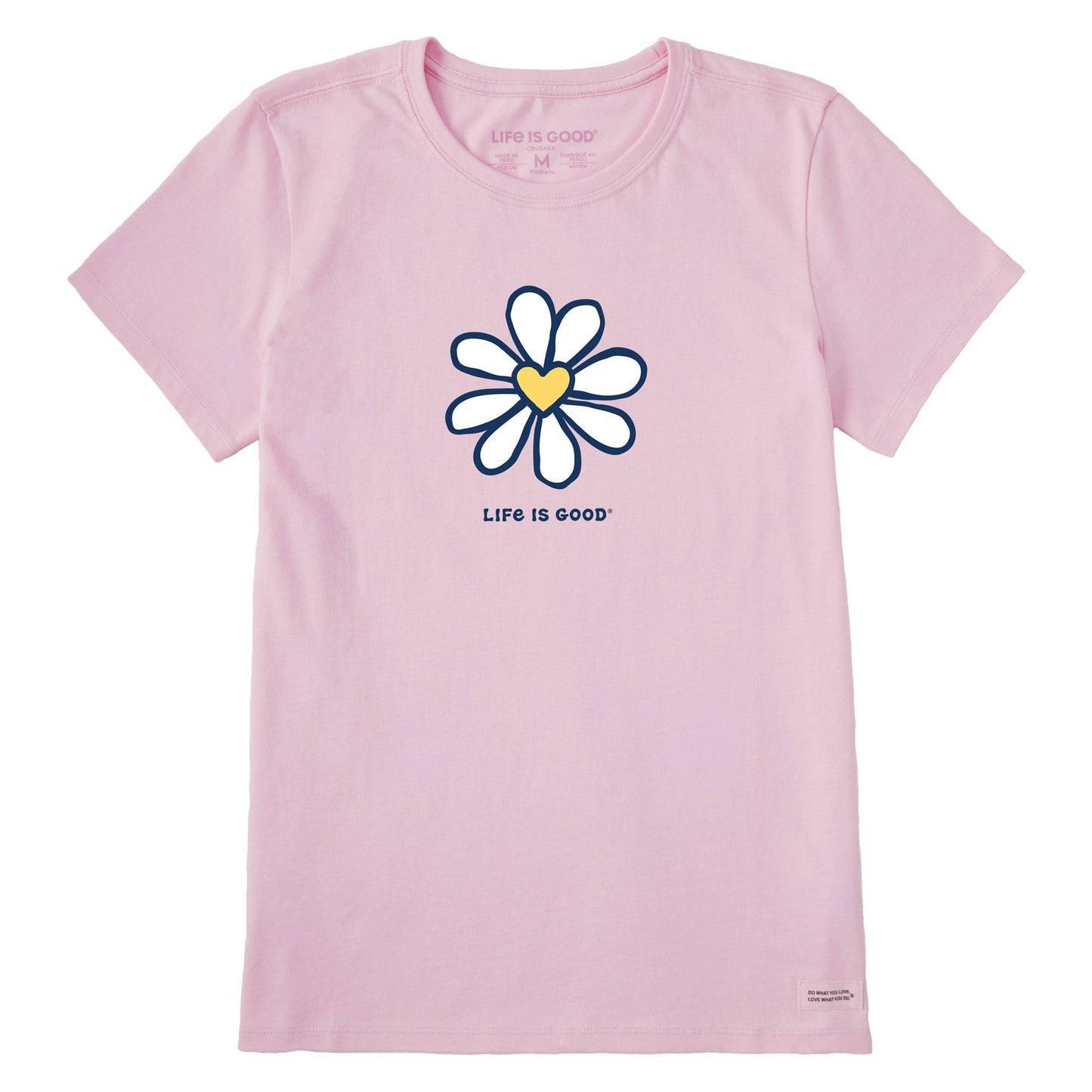 Women's Daisy Heart Short Sleeve Crusher Tee