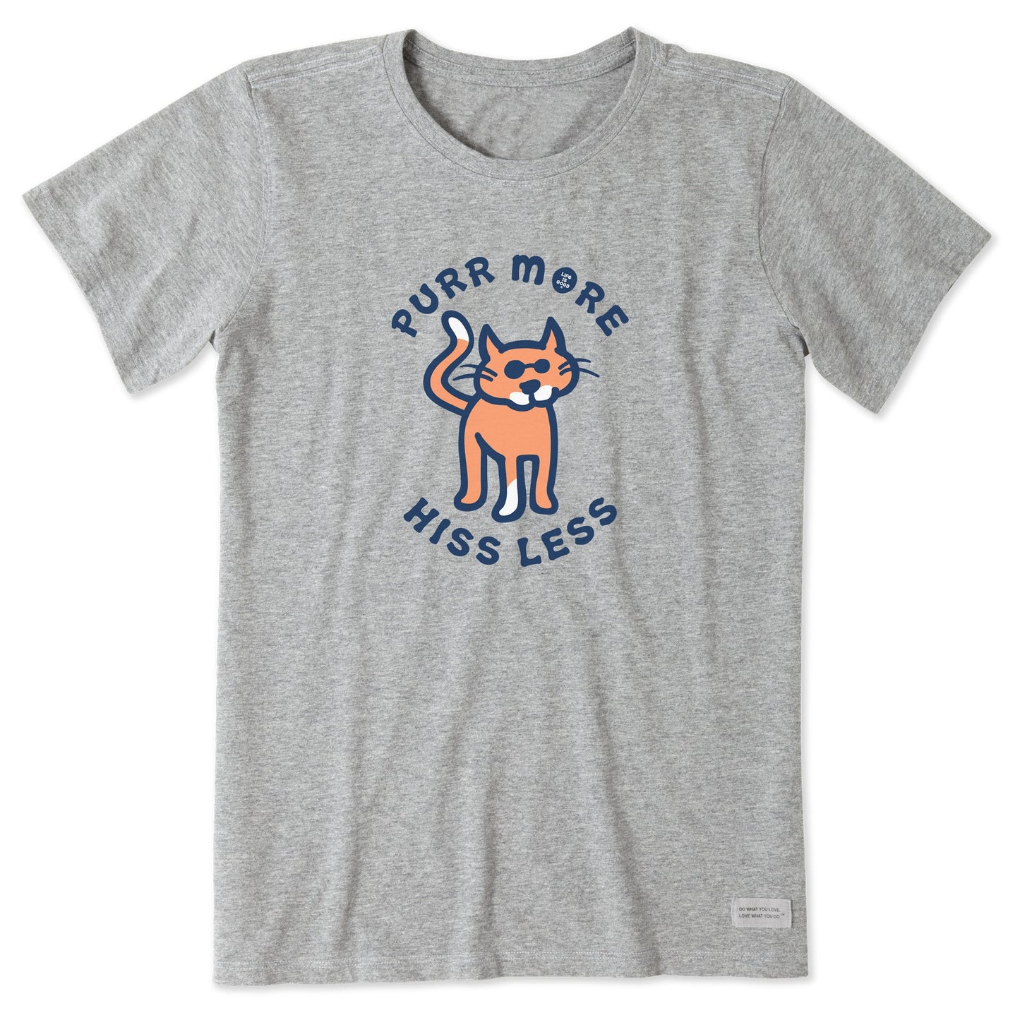 Women's Purr More Hiss Less Short Sleeve Crusher Tee
