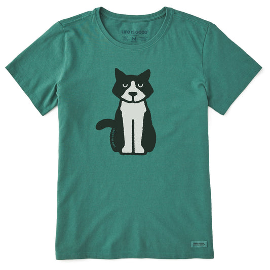 Women's Clean Tuxedo Al Short Sleeve Crusher Tee