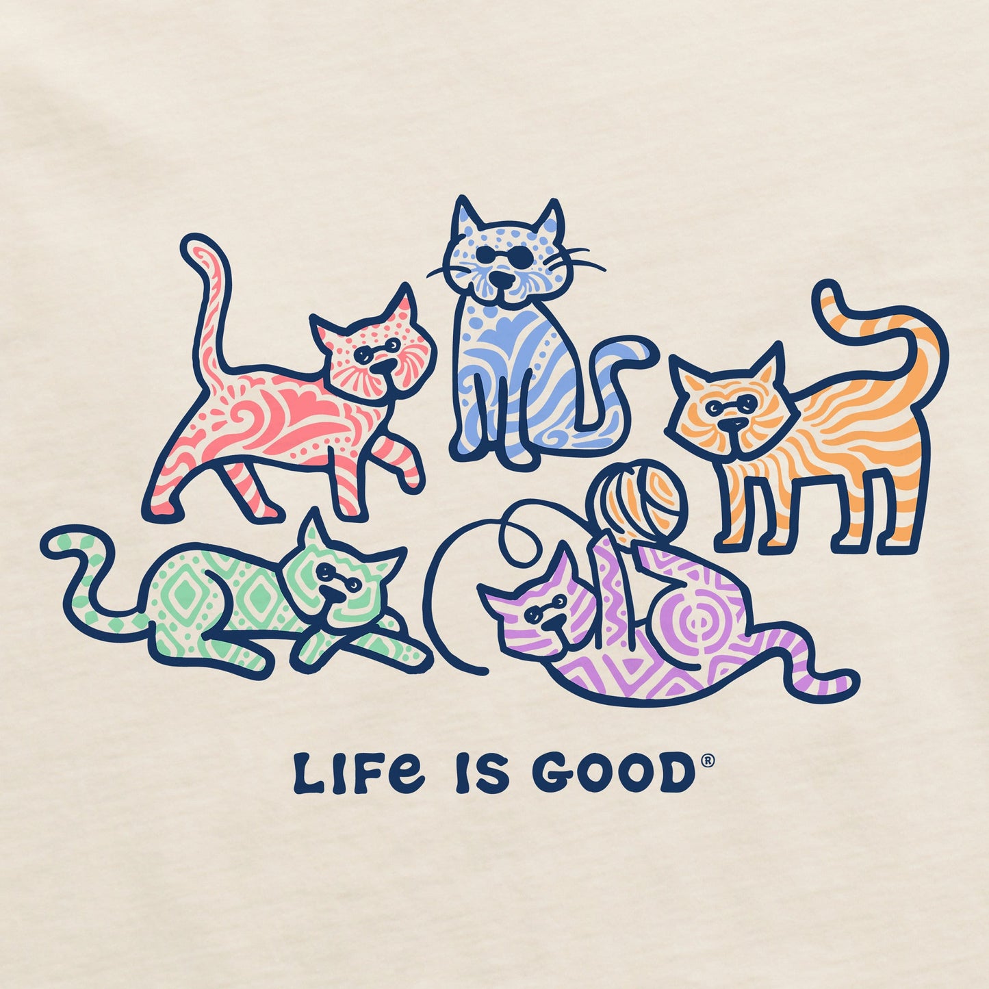 Women's Al's w Patterns Short Sleeve Crusher Tee