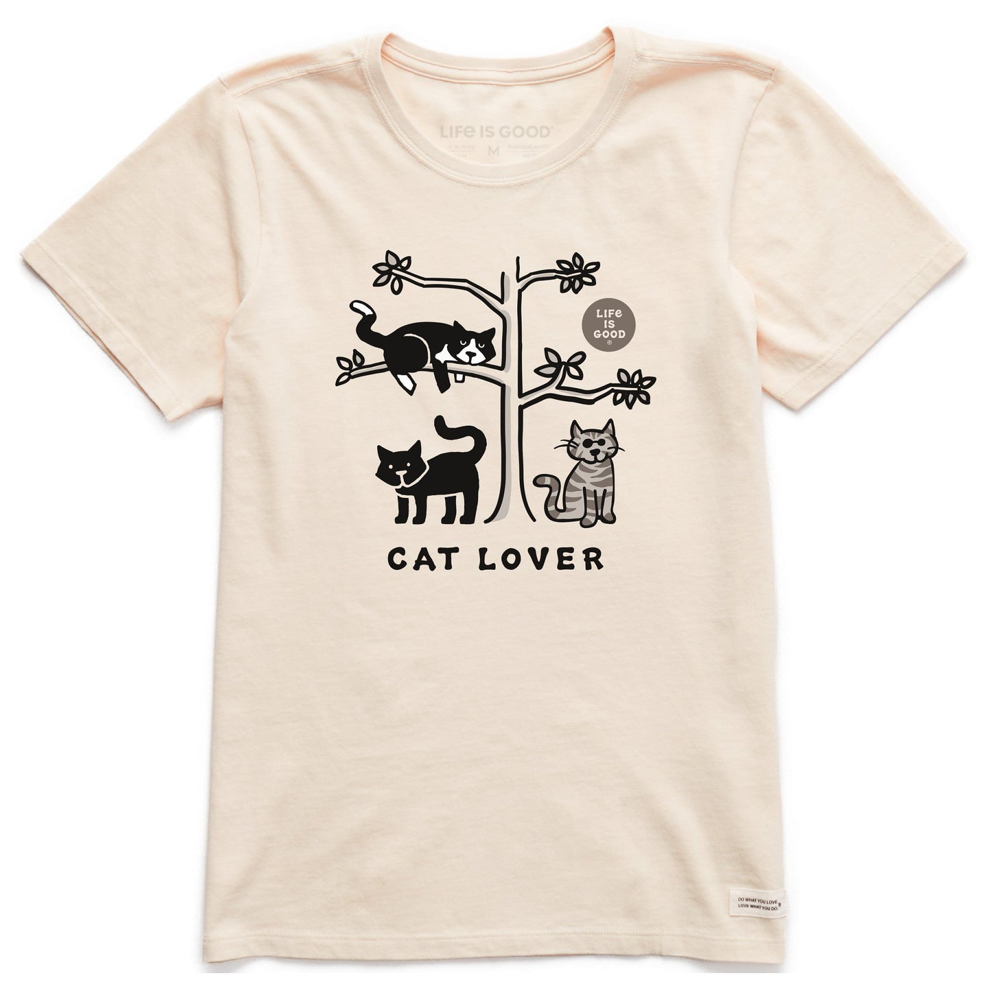 Women's Al Cat Lover Short Sleeve Crusher Tee