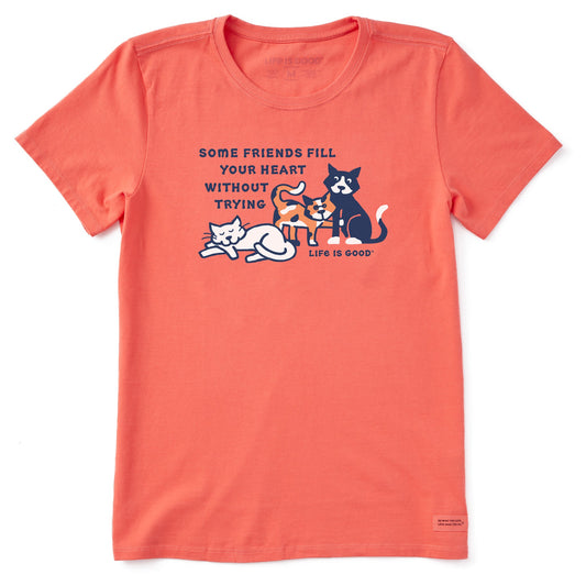 Women's Friends Fill your Heart Al Short Sleeve Crusher Tee