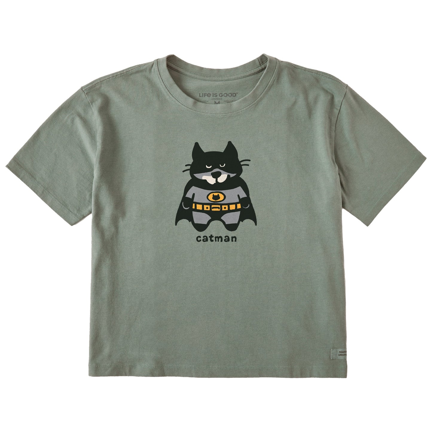 Women's Catman Al Short Sleeve Crusher Boxy Tee