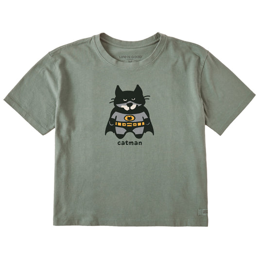 Women's Catman Al Short Sleeve Crusher Boxy Tee