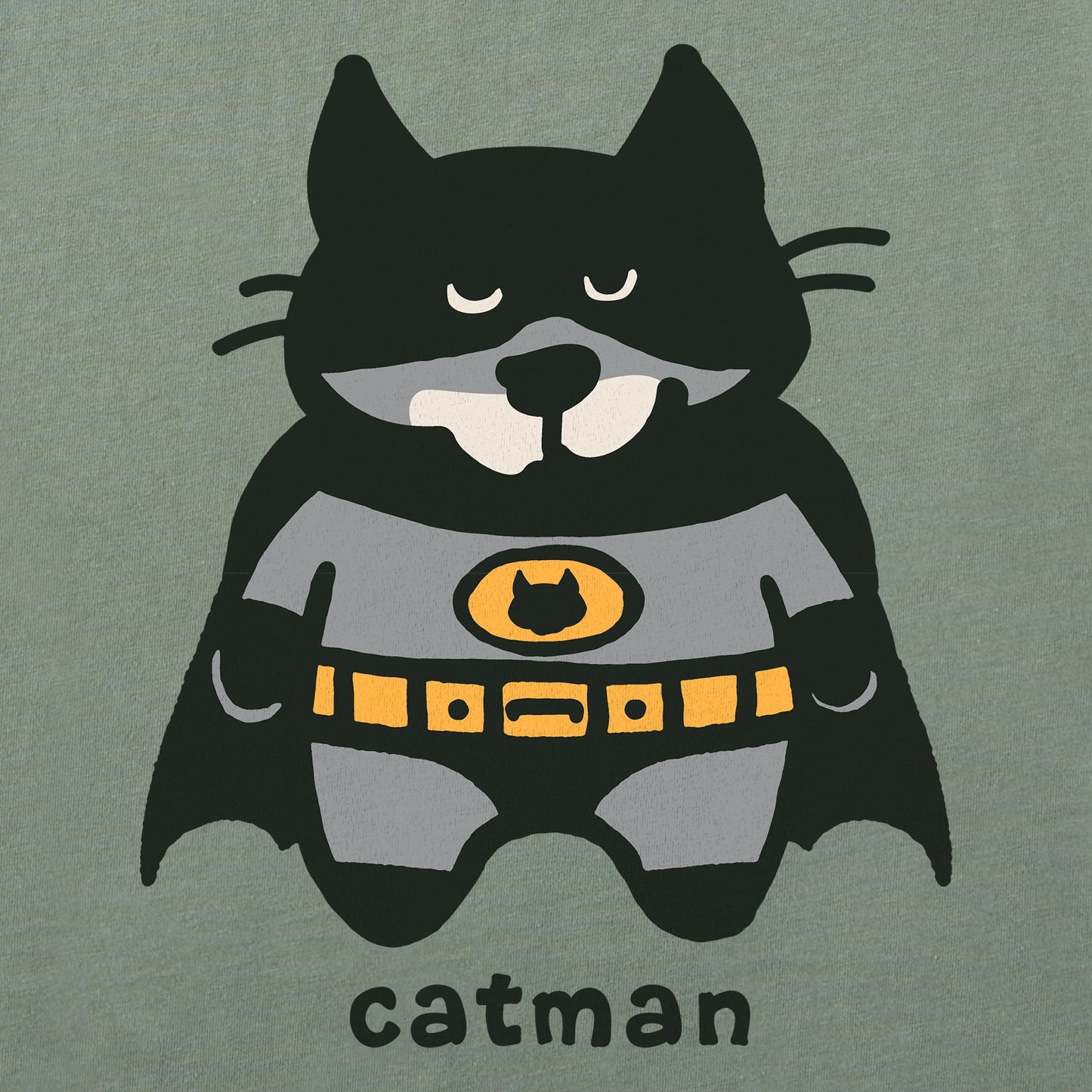 Women's Catman Al Short Sleeve Crusher Boxy Tee