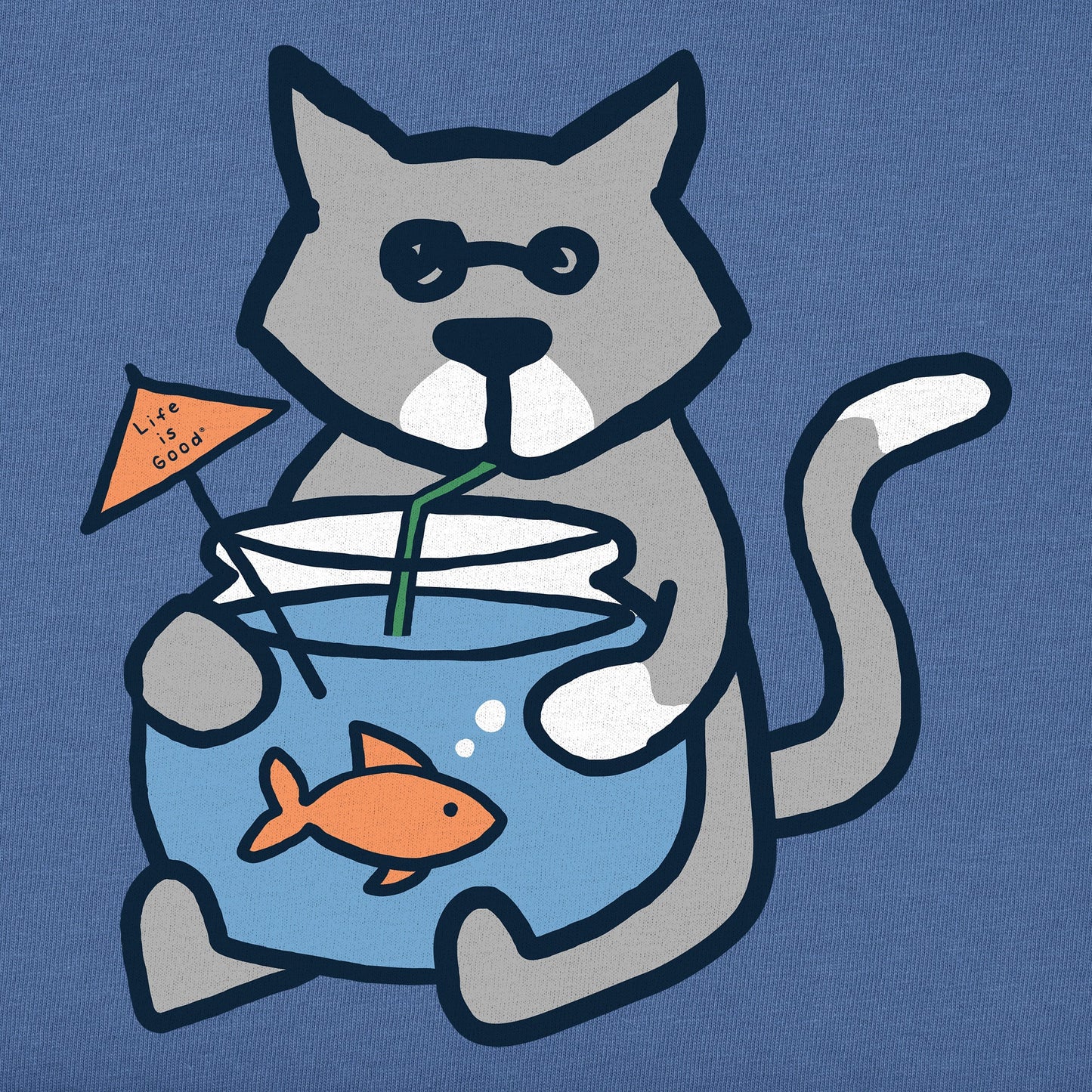 Men's Fishbowl Al Short Sleeve Crusher Tee