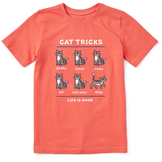 Kids Tabby Al Cat Tricks Short Sleeve Crusher Tee