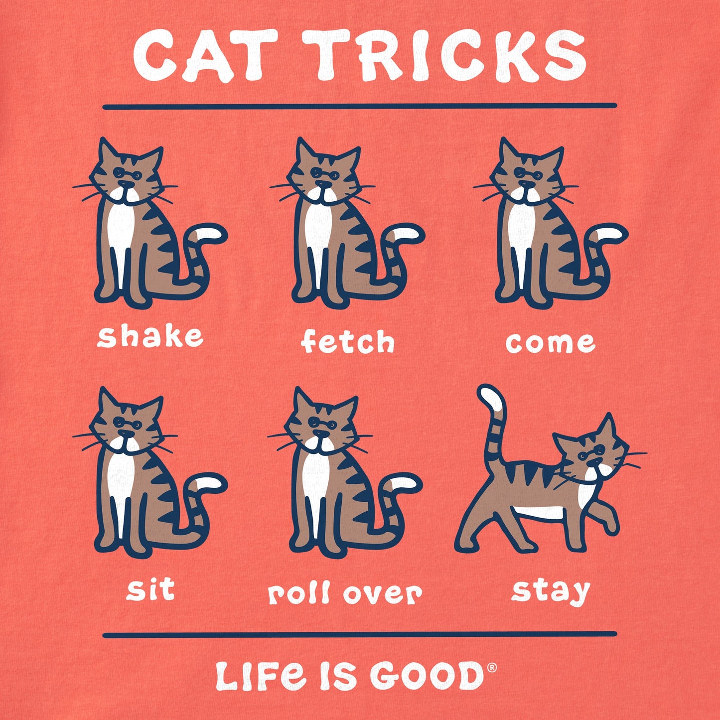 Kids Tabby Al Cat Tricks Short Sleeve Crusher Tee