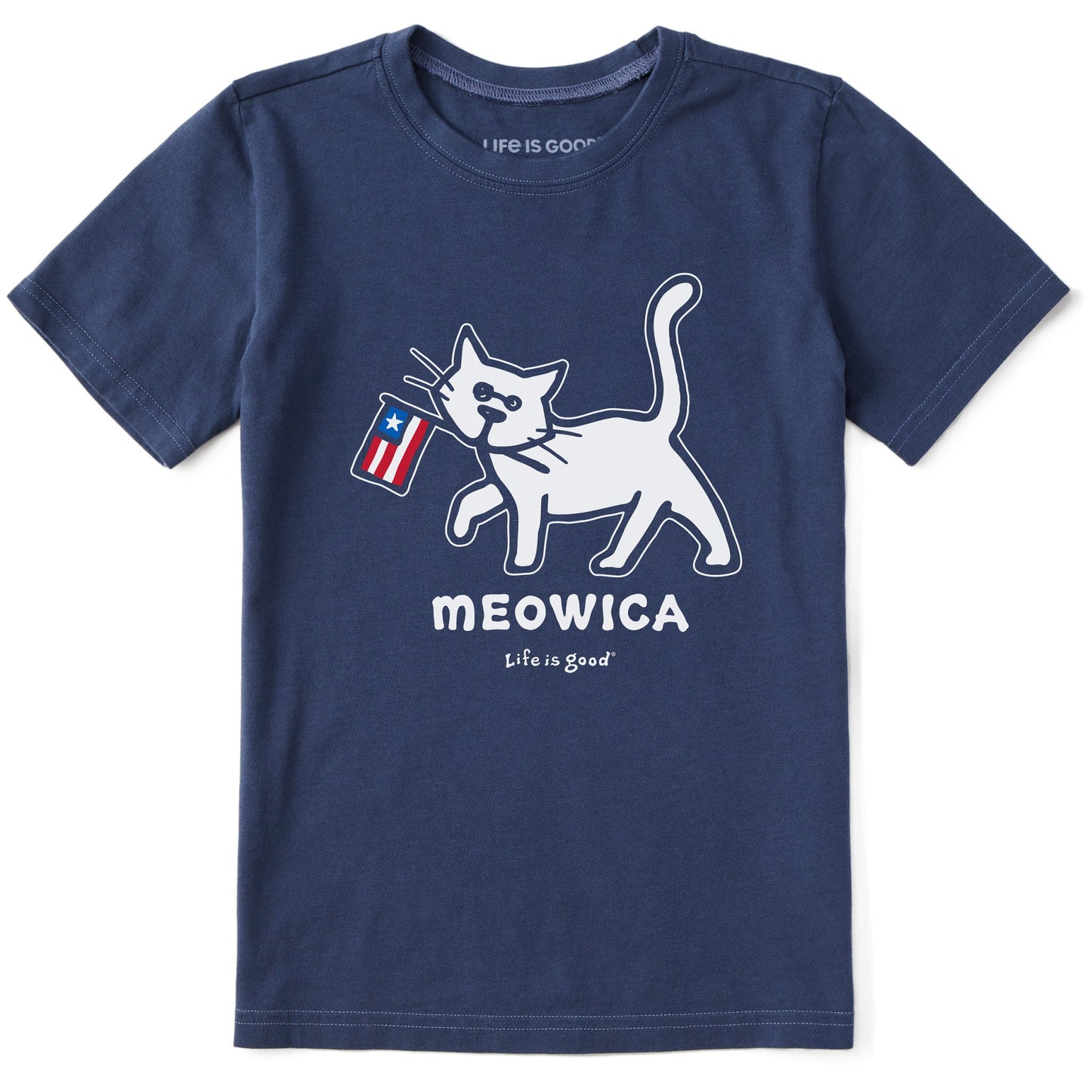 Kids Al Meowica Short Sleeve Crusher Tee