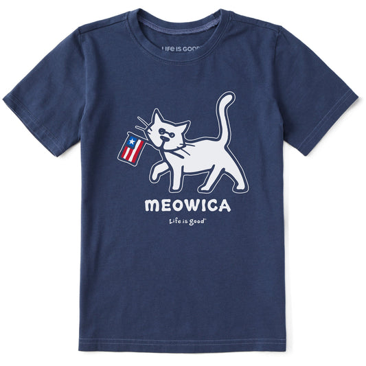 Kids Al Meowica Short Sleeve Crusher Tee