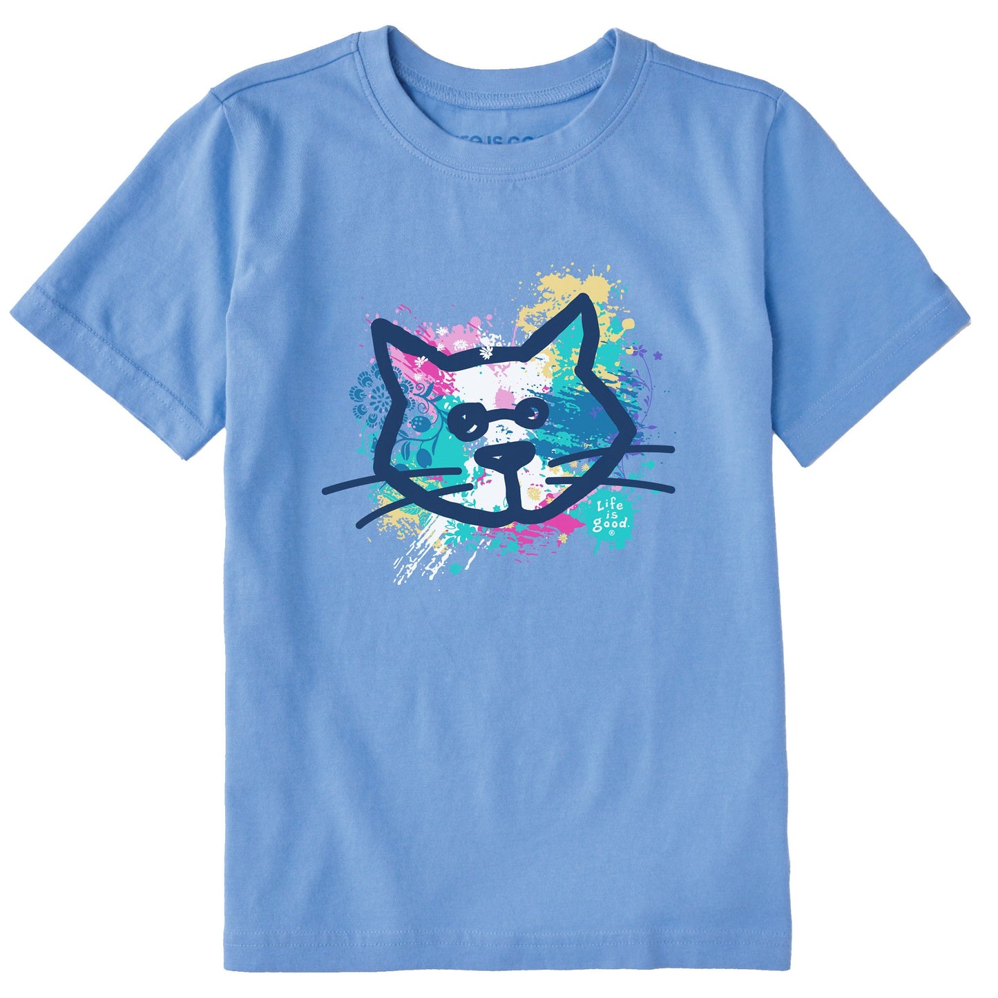 Kids Al Paint Pattern Short Sleeve Crusher Tee