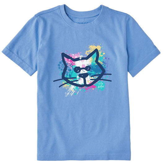 Kids Al Paint Pattern Short Sleeve Crusher Tee