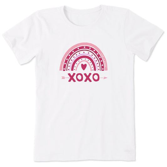 Women's XOXO Rainbow Short Sleeve Tee