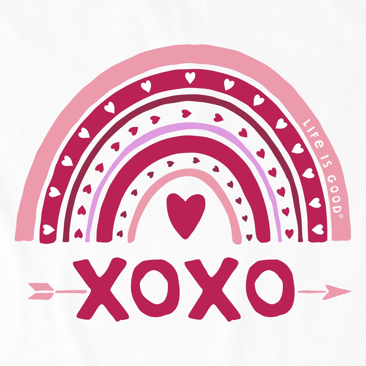 Women's XOXO Rainbow Short Sleeve Tee