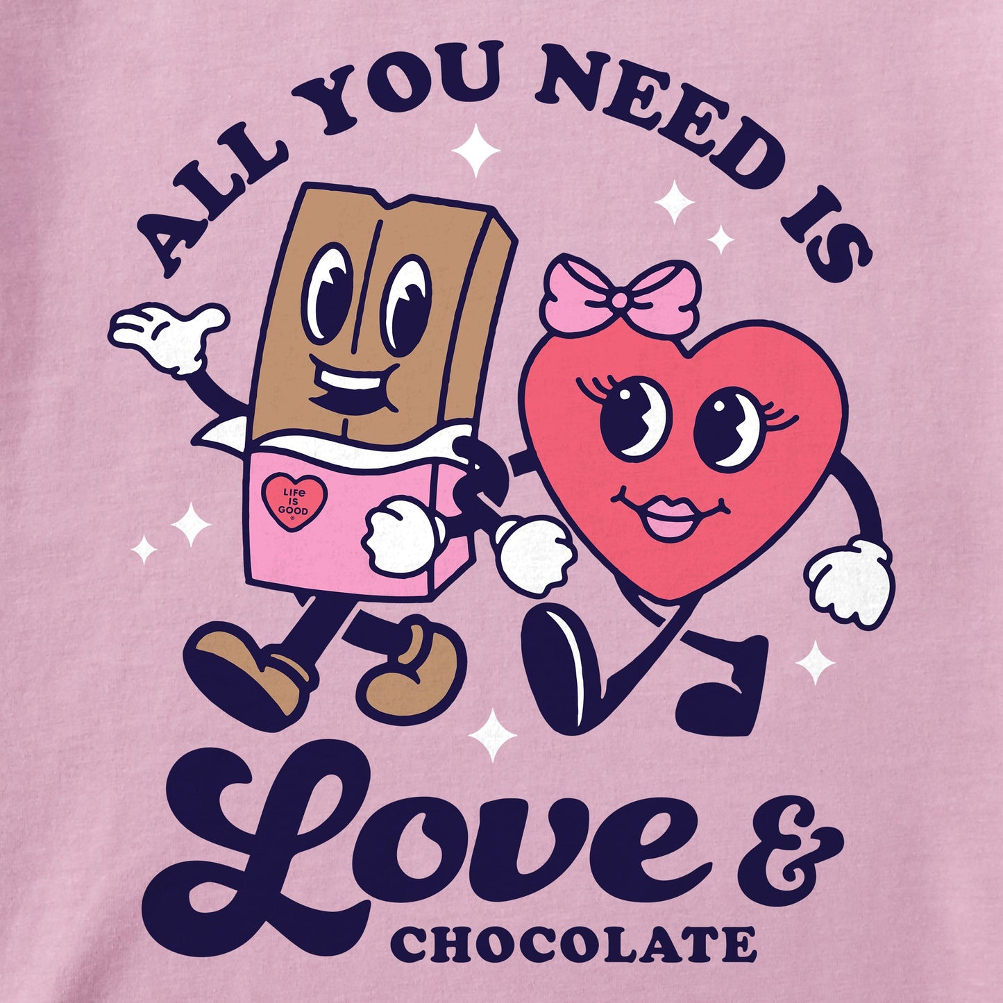 Kids Love & Chocolate Short Sleeve Crusher Tee