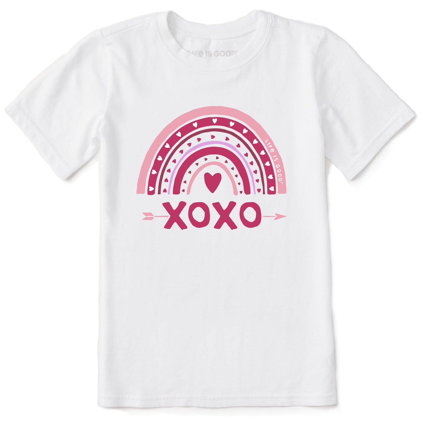 Kids XOXO Rainbow Short Sleeve Crusher Tee