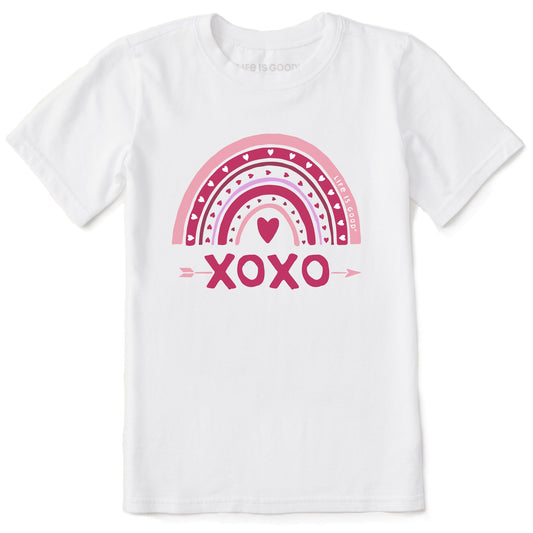 Kids XOXO Rainbow Short Sleeve Crusher Tee