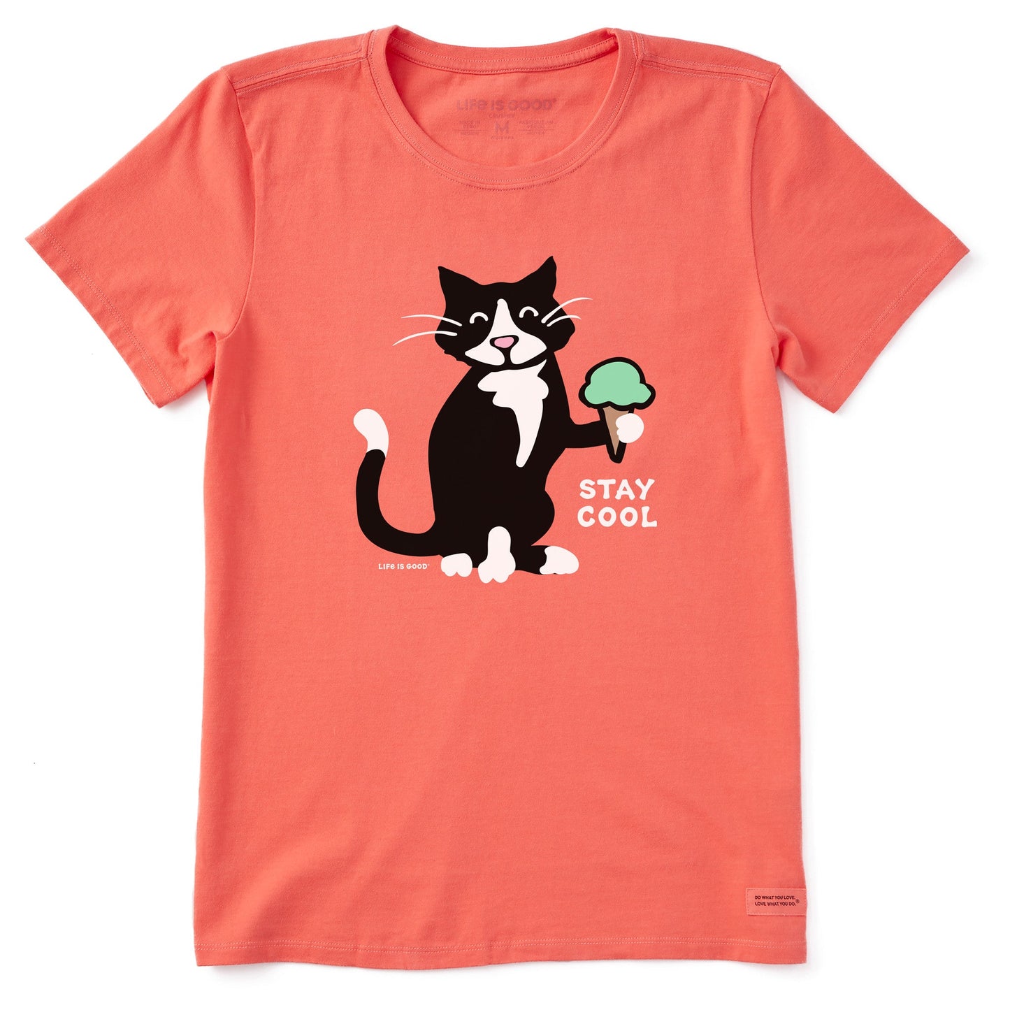 Women's Stay Cool Tuxedo Al Short Sleeve Crusher Tee