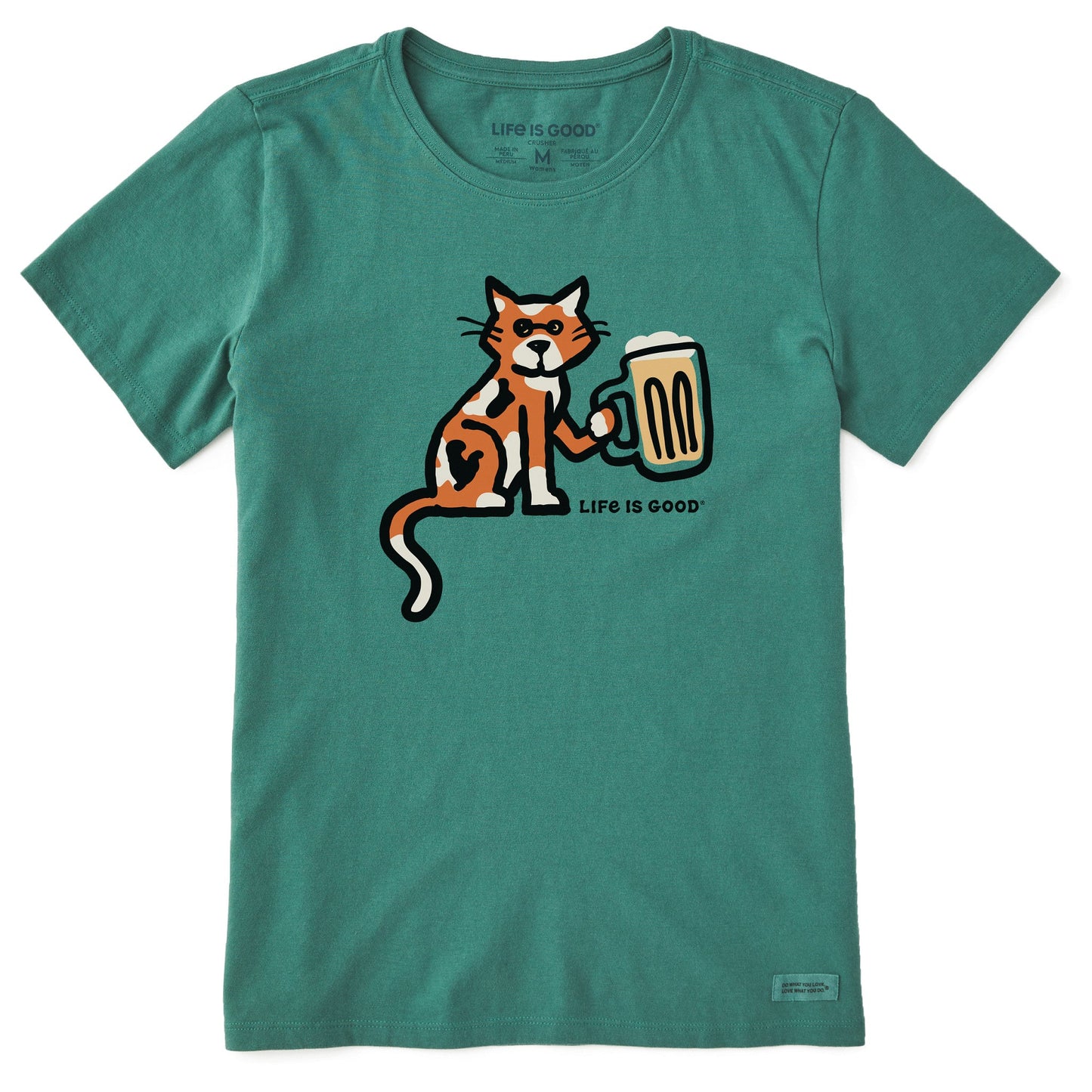 Women's Calico Al with Beer Short Sleeve Crusher Tee