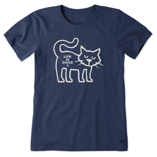 Women's Al Outline Short Sleeve Crusher Tee