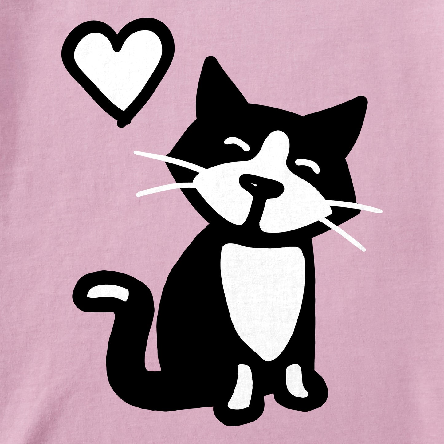 Women's Tuxedo Al w Heart Short Sleeve Crusher Tee