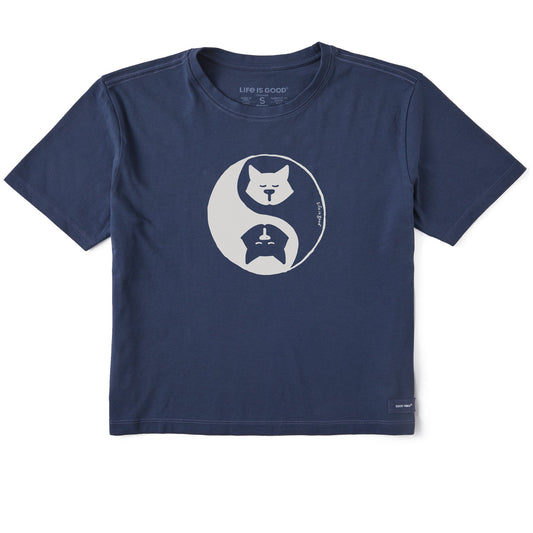 Women's Al Yin Yang Short Sleeve Crusher Boxy Tee