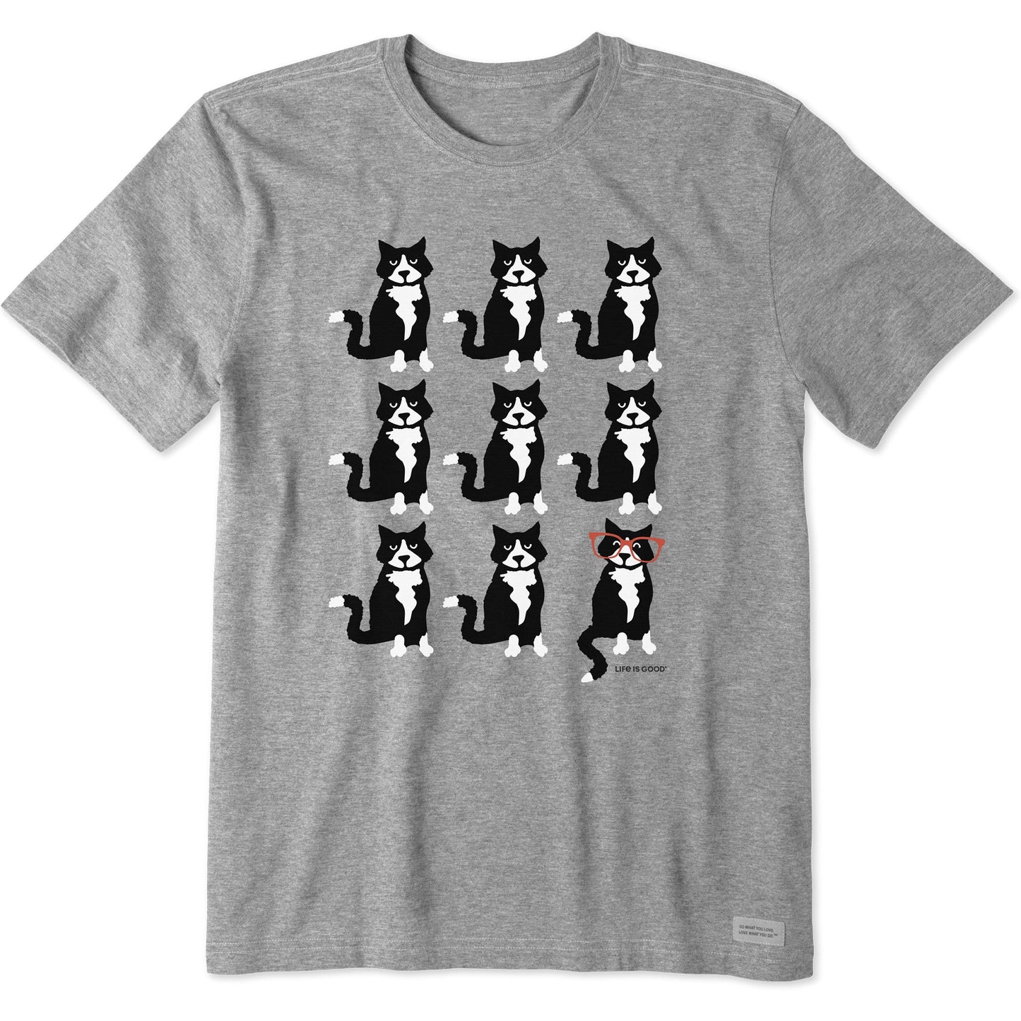 Men's Tuxedo Al Grid Short Sleeve Crusher Tee