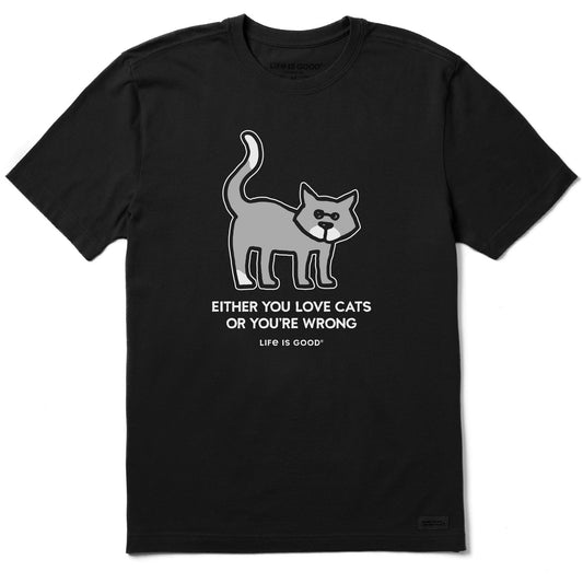 Men's Al Either You Love Cats Short Sleeve Crusher Tee