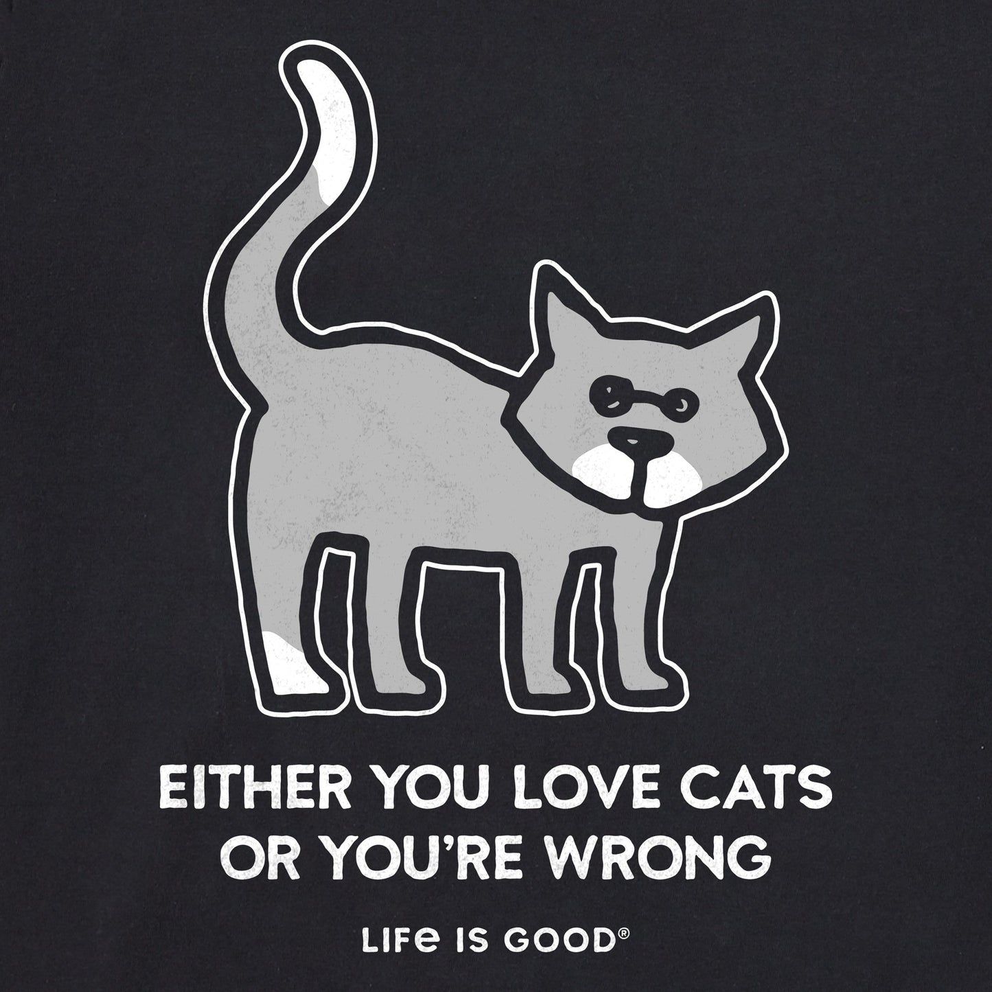Men's Al Either You Love Cats Short Sleeve Crusher Tee