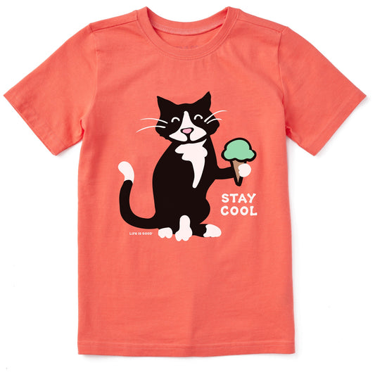 Kids Stay Cool Tuxedo Al Short Sleeve Crusher Tee