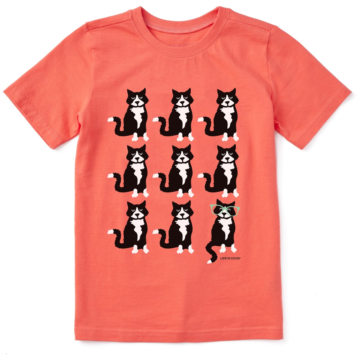 Kids Tuxedo Al Grid Short Sleeve Crusher Tee