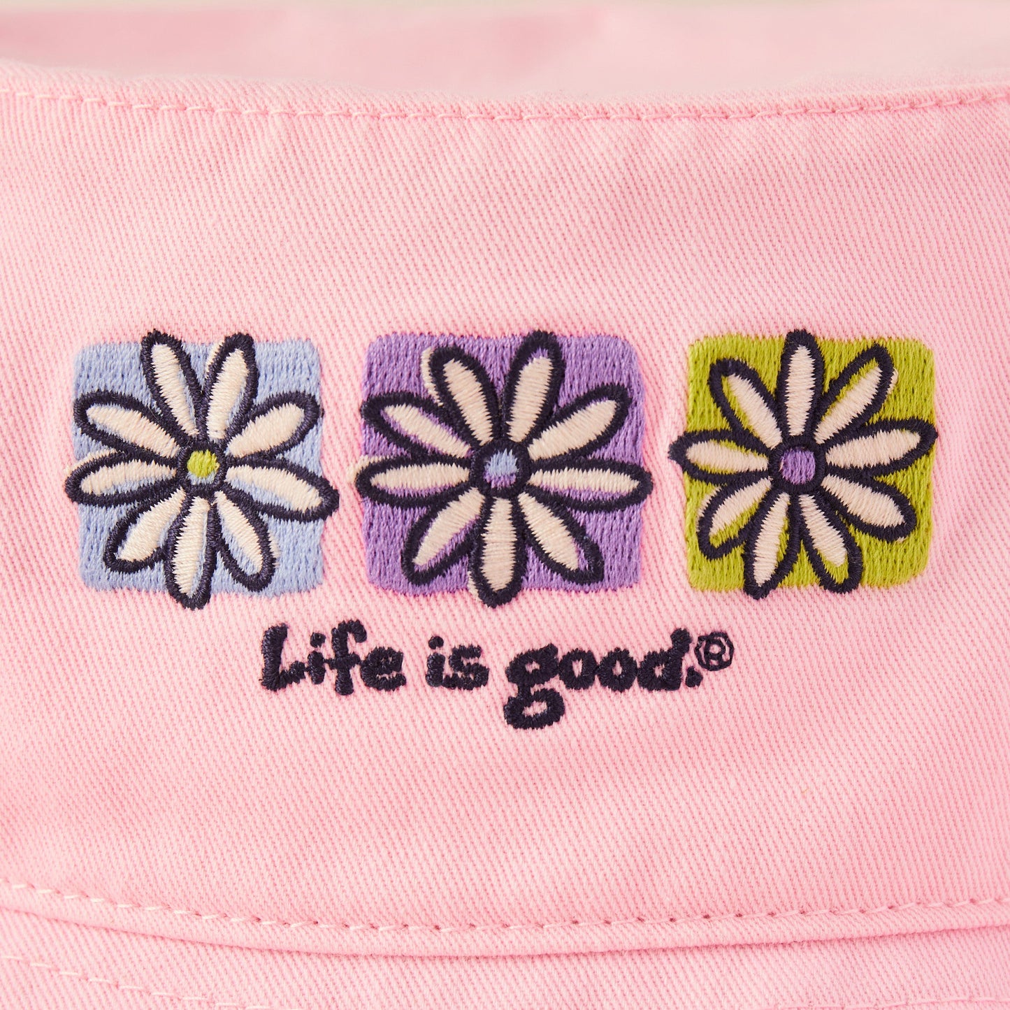 Adult Unisex Three Boxed Daisies Bucket Hat