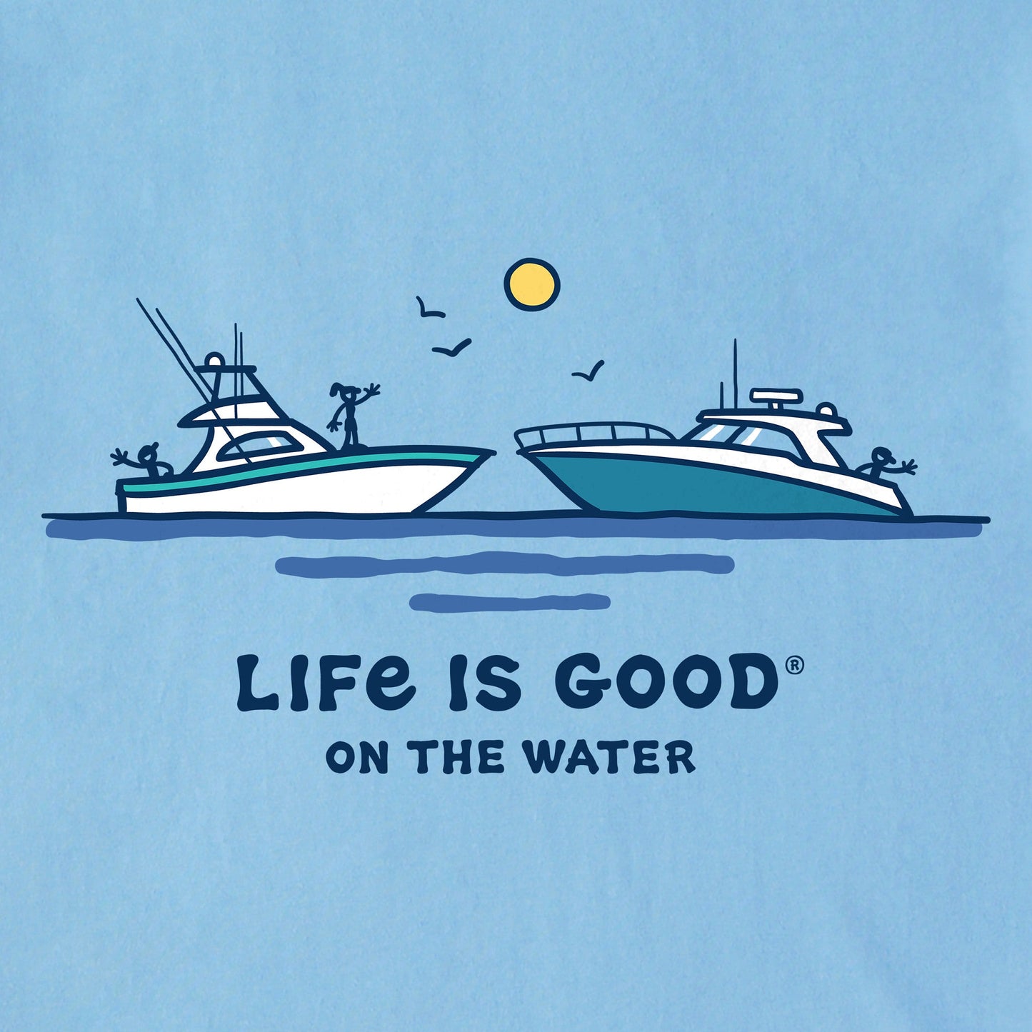 Men's Life is Good on the Water Short Sleeve Tee