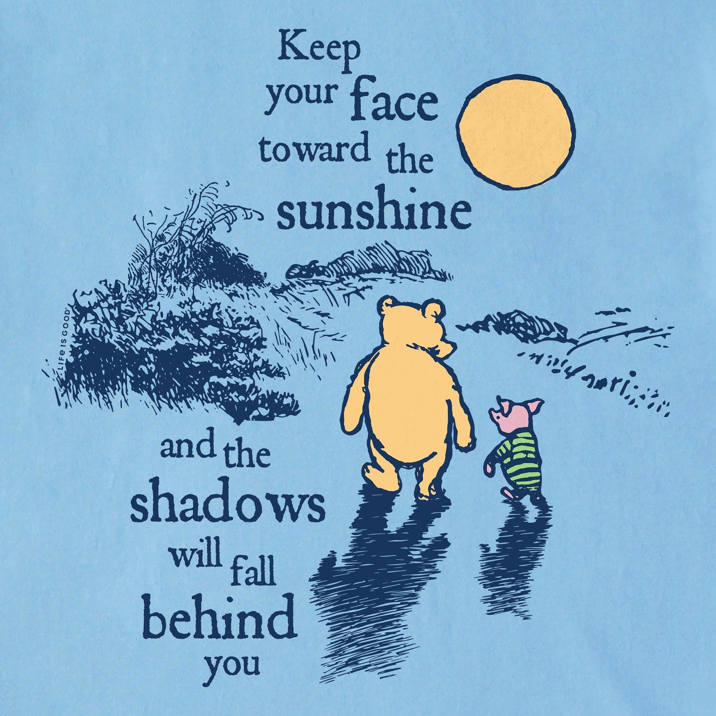 Men's Winnie & P Keep Your Face Towards the Sunshine Short Sleeve Tee