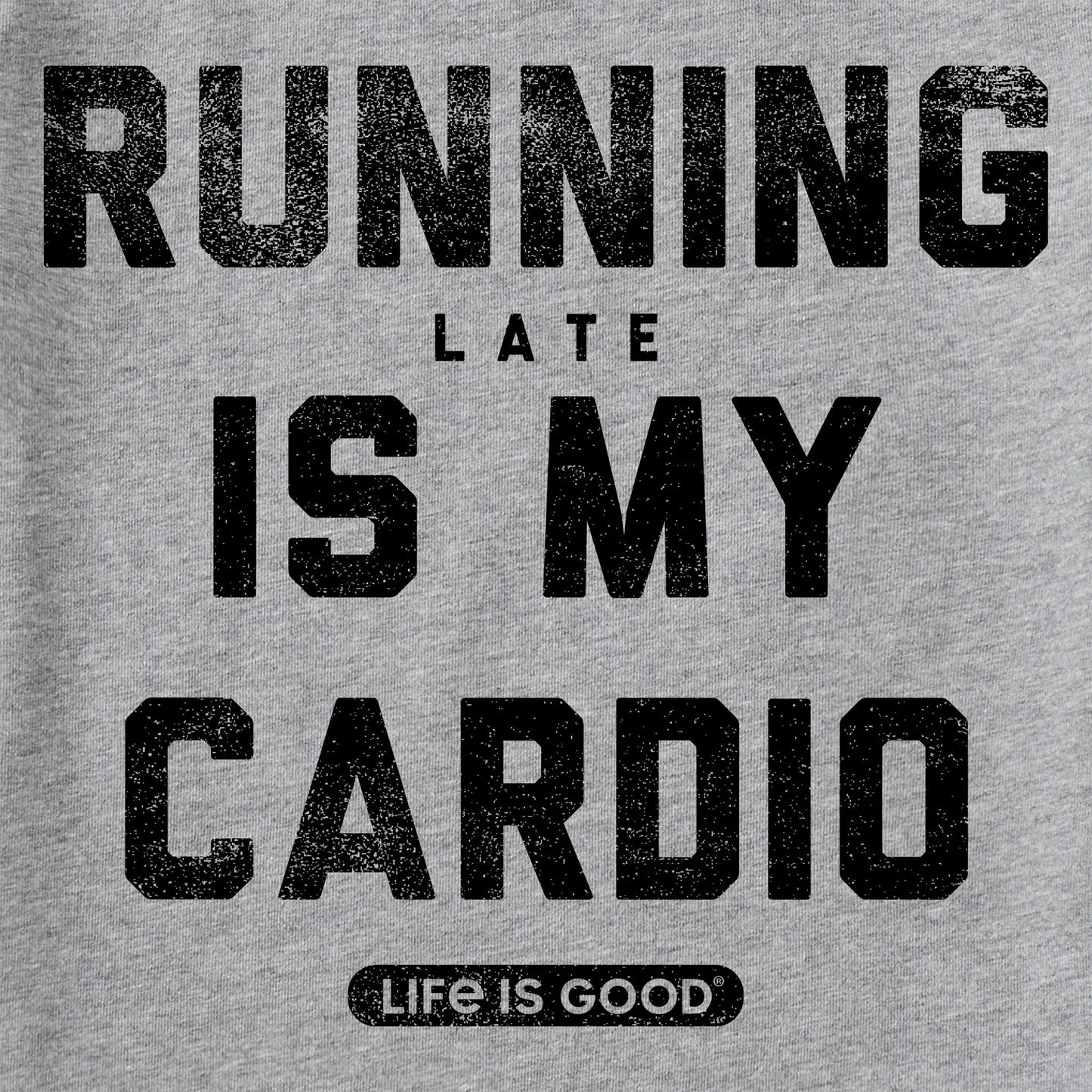 Women's Running Late is my Cardio Short Sleeve Tee