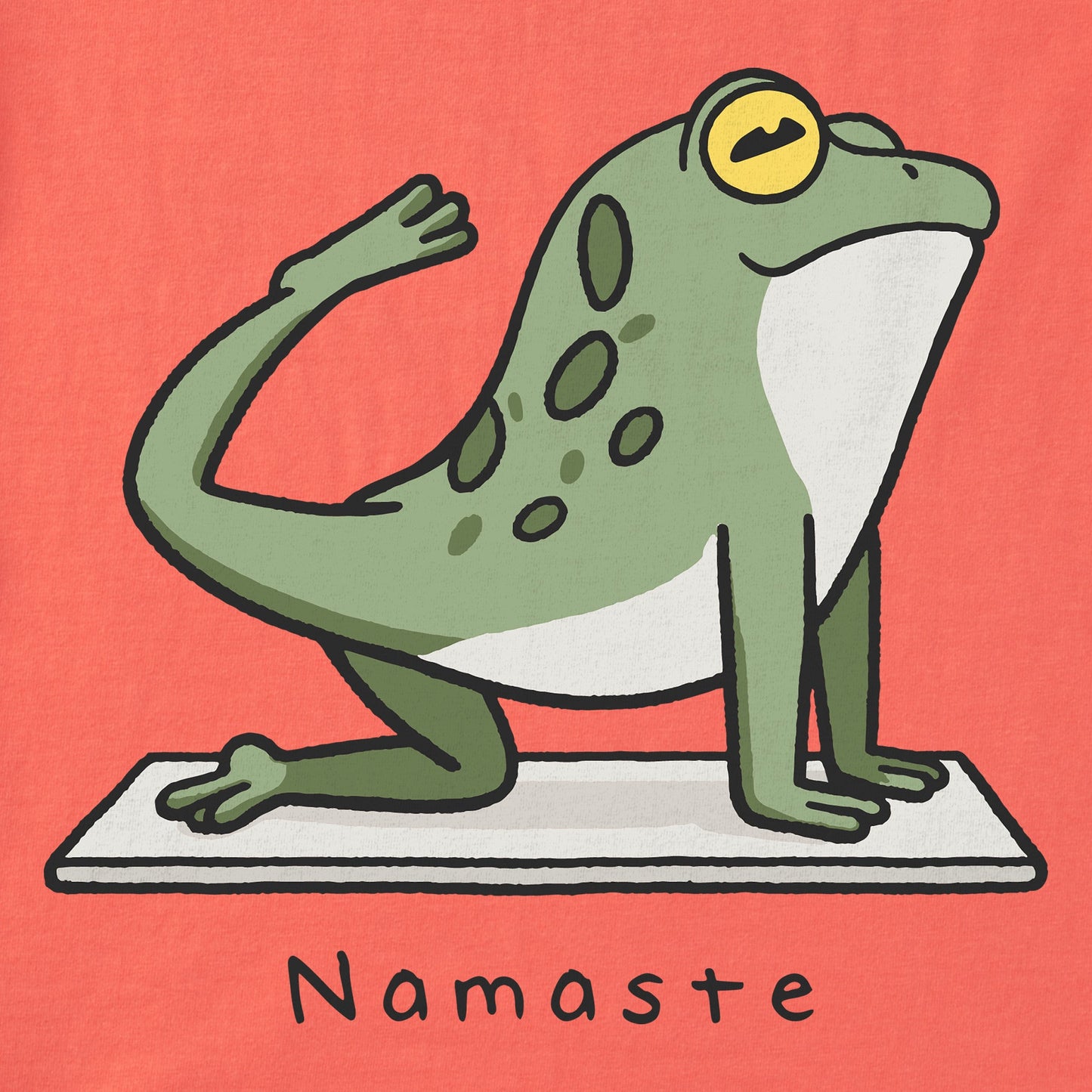Women's Namaste Frog Short Sleeve Crusher Tee