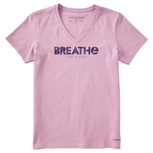 Women's Breathe Vines Short Sleeve Vee