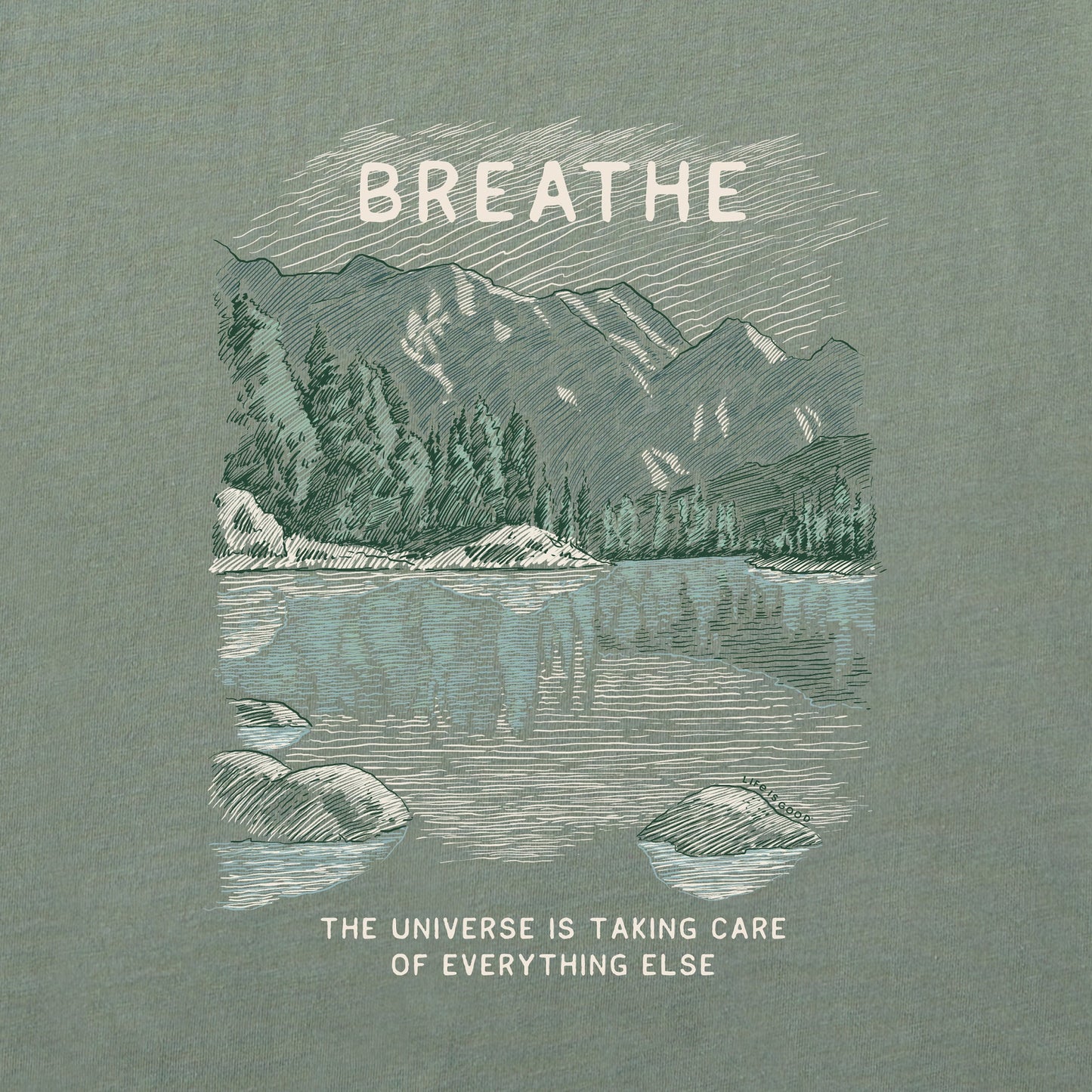 Men's Breathe Universe Mountain Short Sleeve Tee