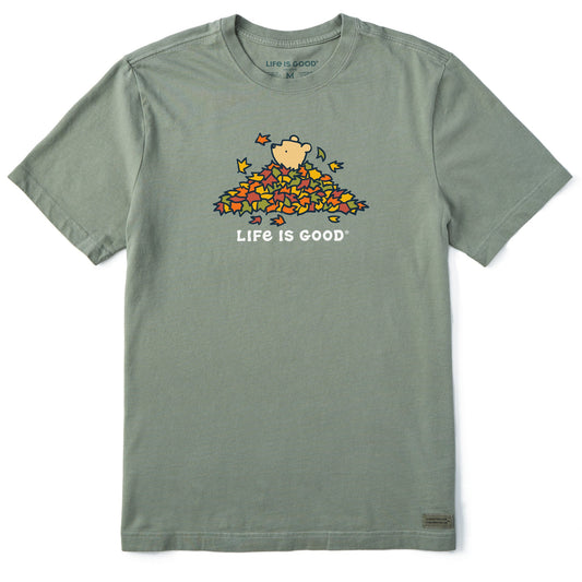 Men's Winnie Leaf Pile Short Sleeve Crusher Tee