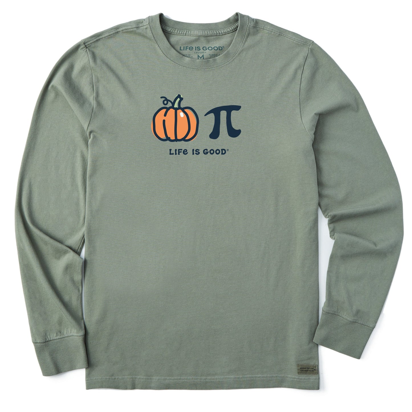 Men's Pumpkin + Pie Long Sleeve Crusher Tee