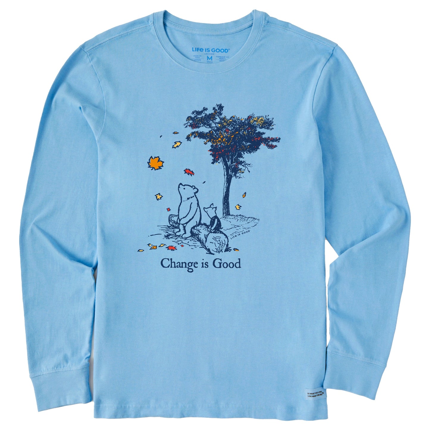 Men's Winnie Change is Good Long Sleeve Crusher Tee