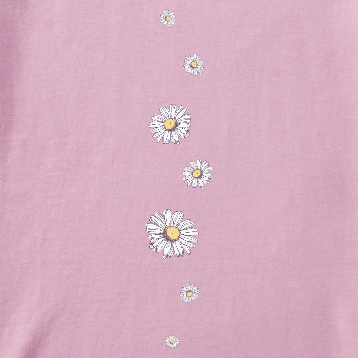 Women's Detailed Wildflowers Long Sleeve Crusher Tee