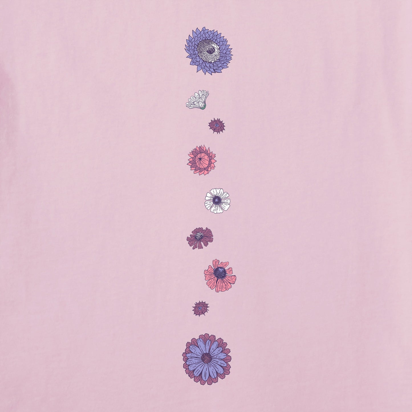 Women's Botanical Flowers Long Sleeve Crusher Tee