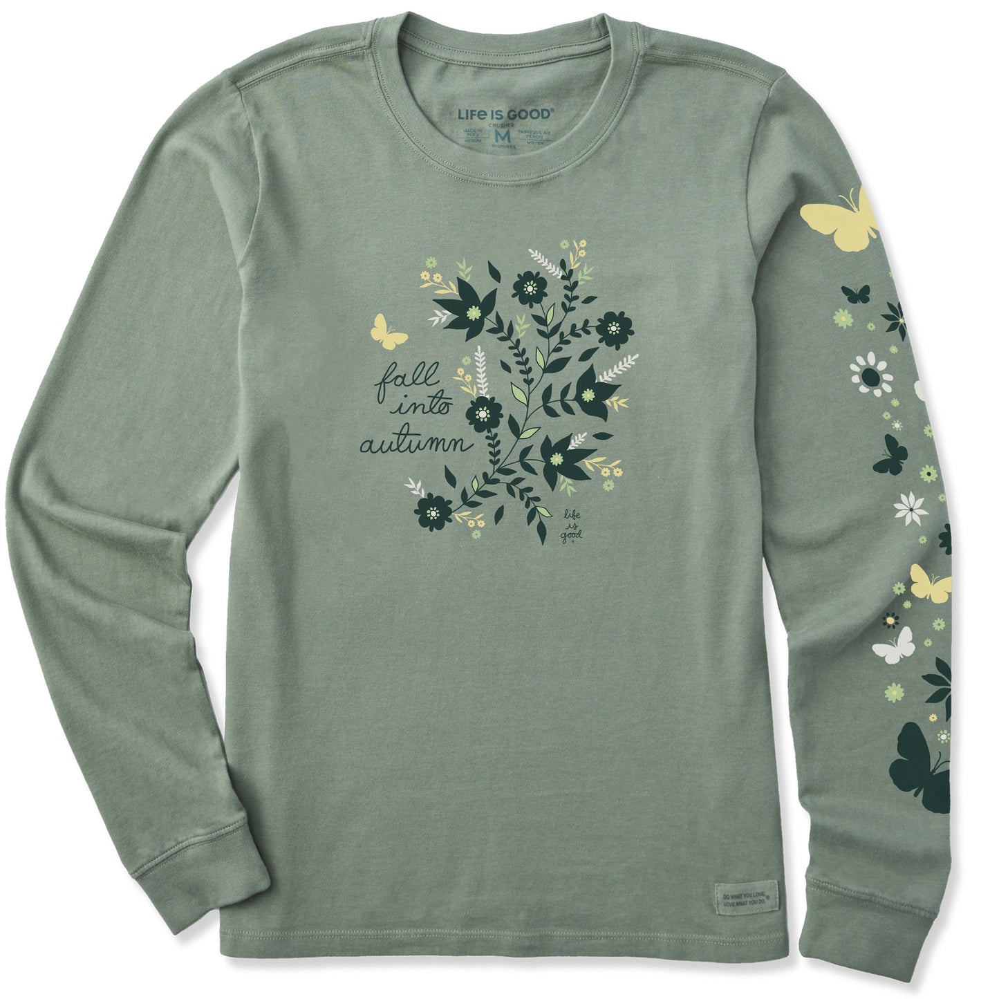 Women's Fall Into Autumn Long Sleeve Crusher Tee