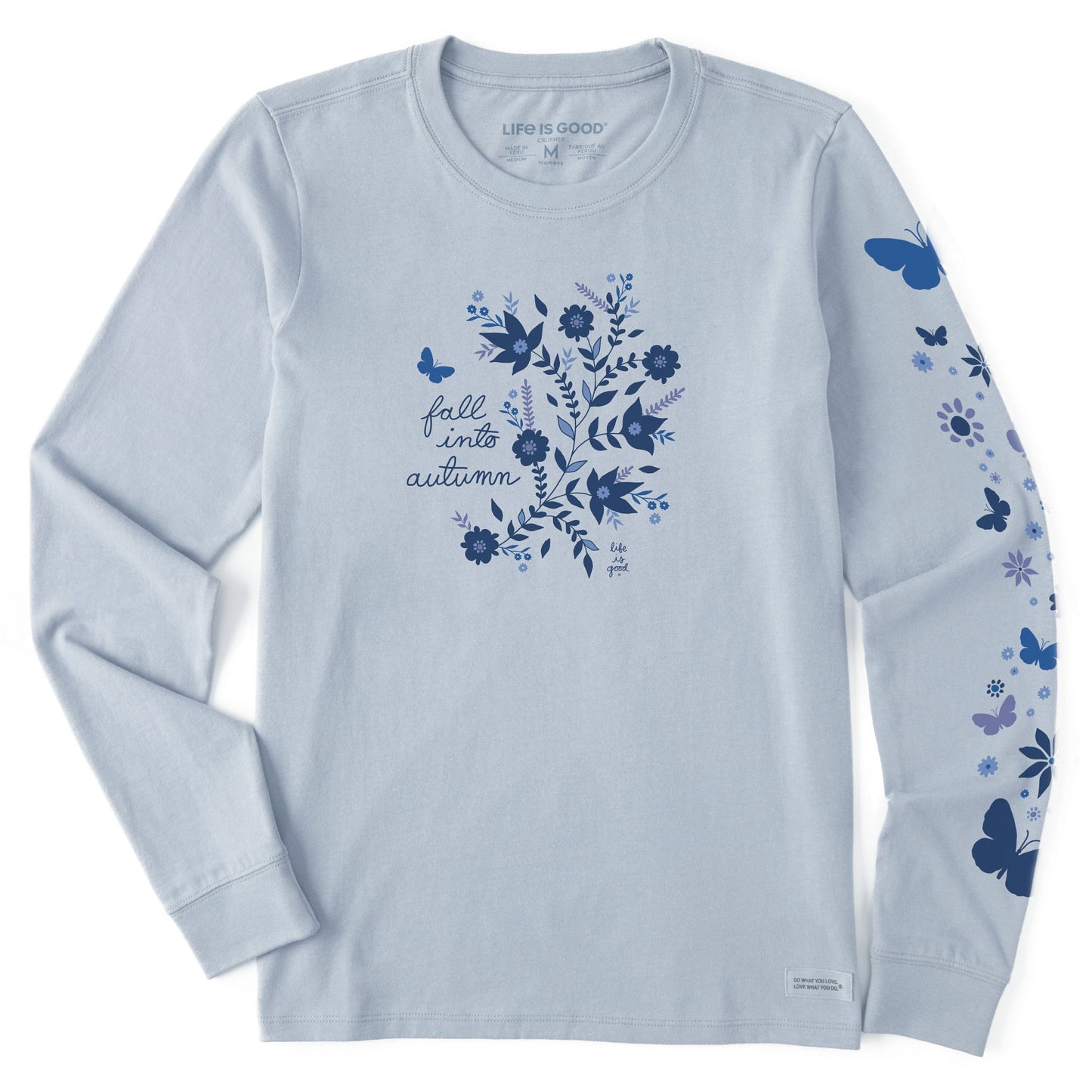 Women's Fall Into Autumn Long Sleeve Crusher Tee