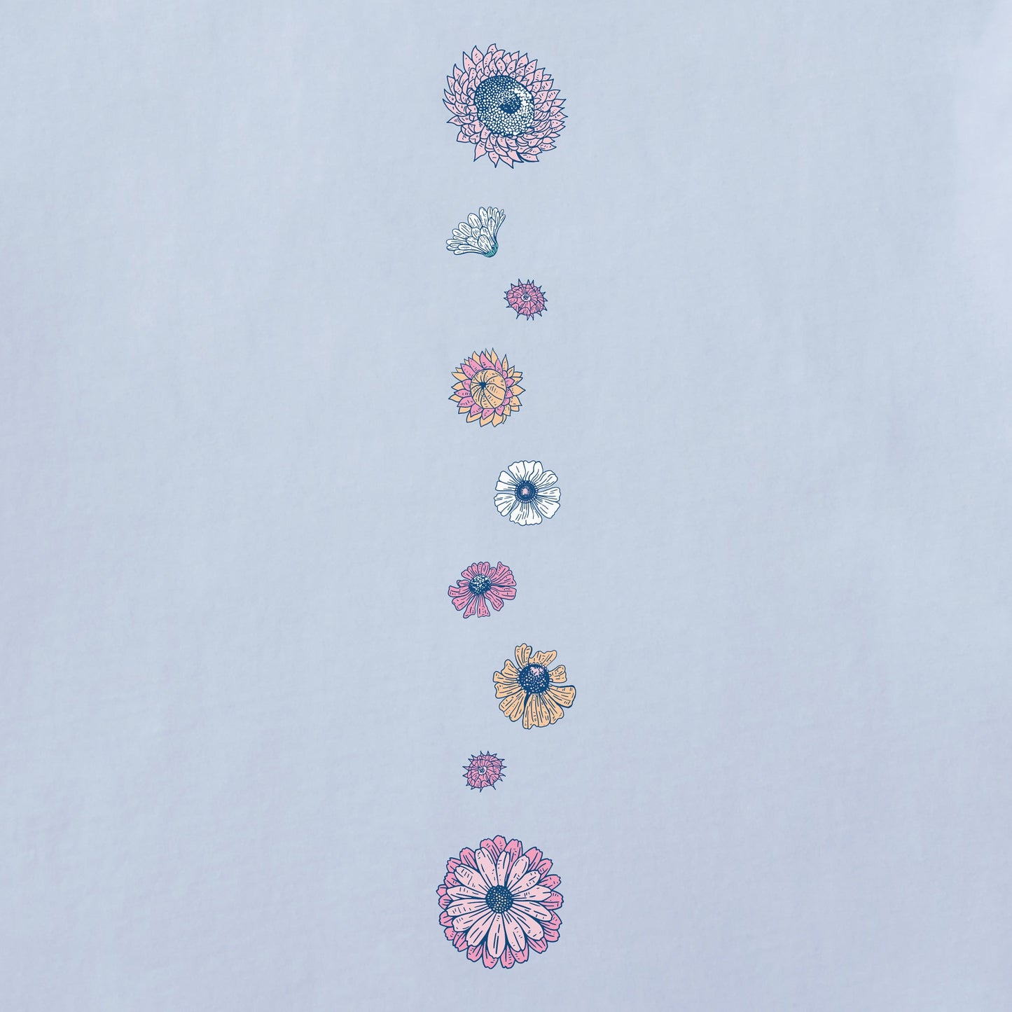 Women's Botanical Flowers Long Sleeve Crusher Tee