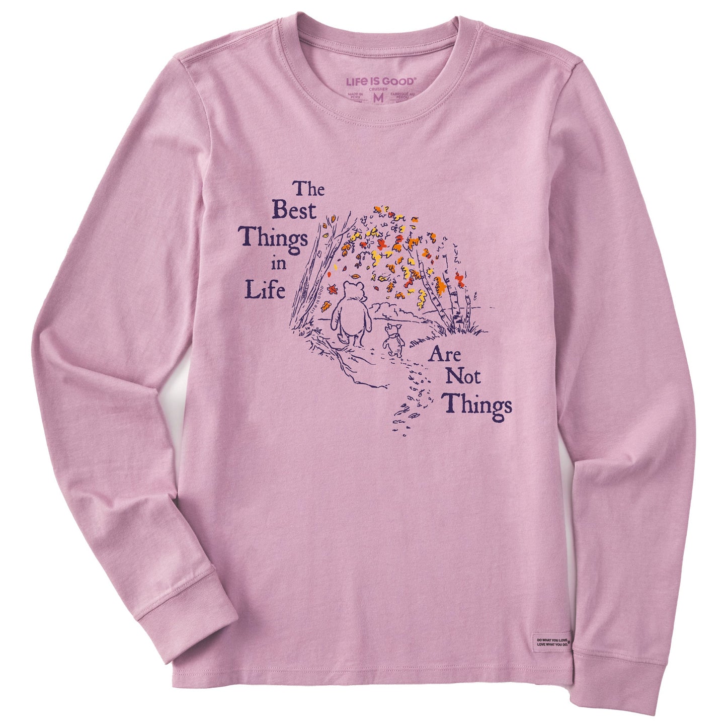 Women's Winnie Best Things Foliage Long Sleeve Crusher Tee