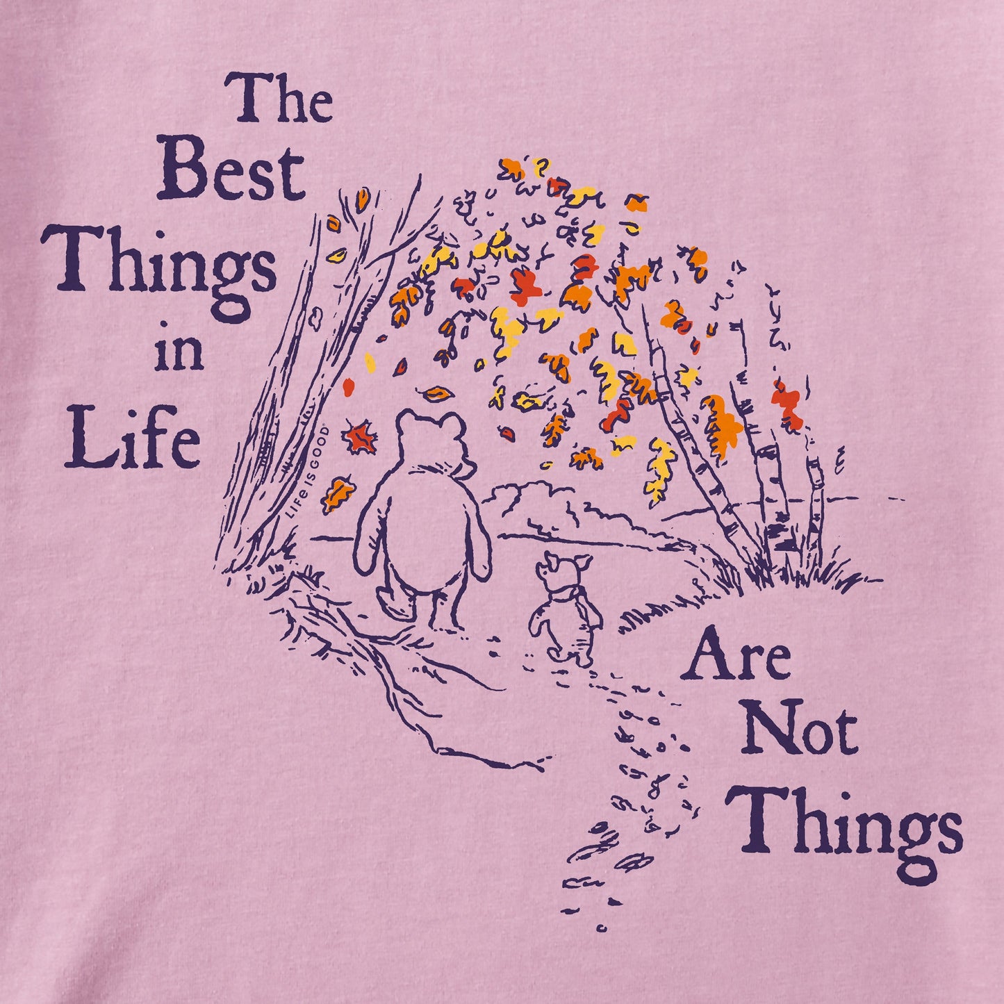 Women's Winnie Best Things Foliage Long Sleeve Crusher Tee
